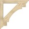 Ekena Millwork Merced Traditional Rough Sawn Bracket w/ Offset Brace, Douglas Fir, 6"W x 38"D x 38"H BKT0604X38X38MRC01RDF - alternate 3